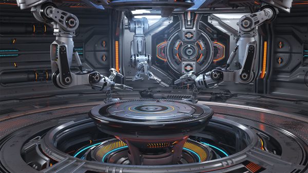 Sci-Fi Robotic Factory - Rigged
