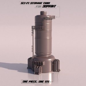 SCI-FI STORAGE TANK for 3Dprint