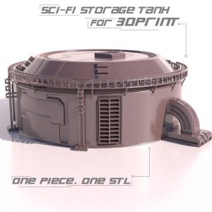 SCI-FI STORAGE TANK for 3Dprint