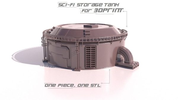 SCI-FI STORAGE TANK for 3Dprint