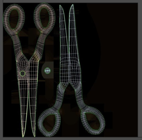 Scissors pair of
