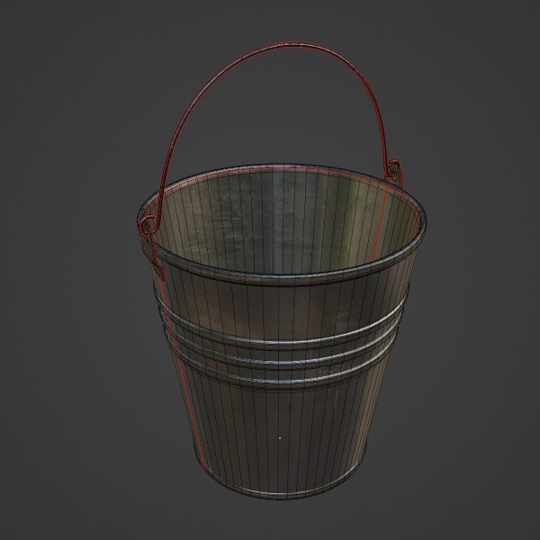 Scratched Steel Bucket