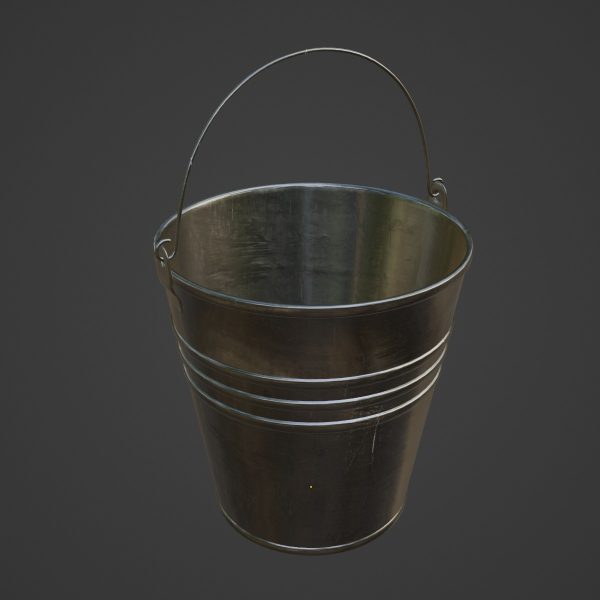 Scratched Steel Bucket
