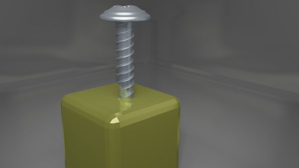 Screw on gold block
