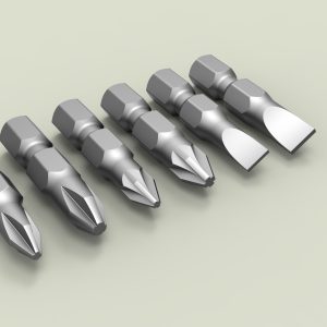 screwdriver-bit-set-3d-model-obj-stl-ige-stp-sat