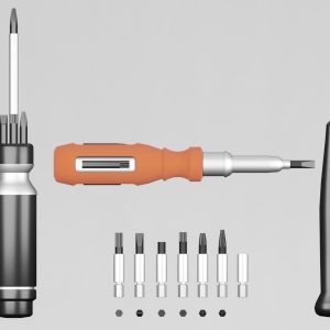 Screwdrivers with nozzles set