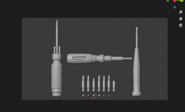 Screwdrivers with nozzles set