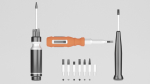 Screwdrivers with nozzles set