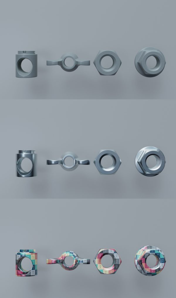 Screws and nuts 20pieces