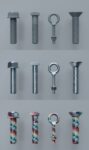 Screws and nuts 20pieces