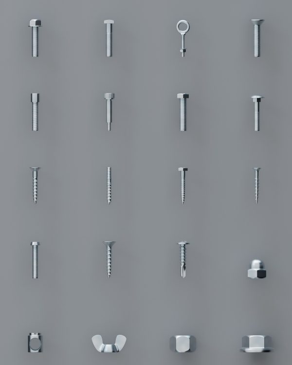 Screws and nuts 20pieces