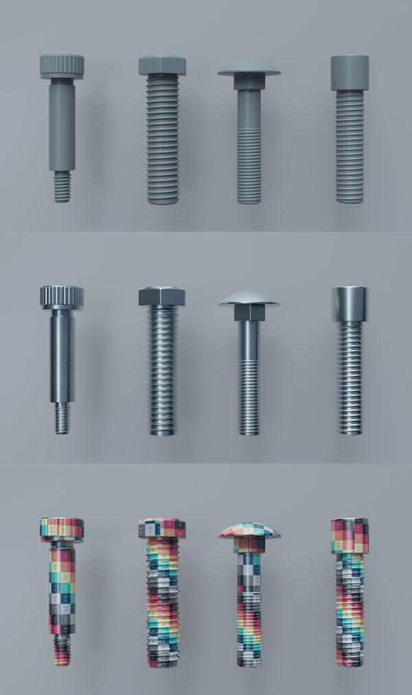 Screws and nuts 20pieces