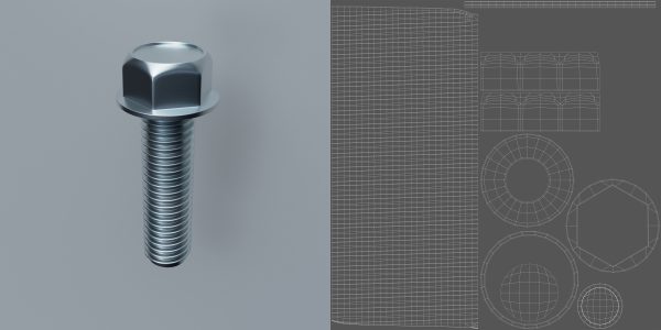 Screws and nuts 20pieces