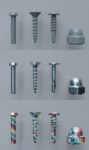 Screws and nuts 20pieces