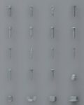 Screws and nuts 20pieces