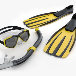 Scuba Collection pair of snorkel and goggles