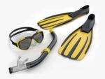 Scuba Collection pair of snorkel and goggles