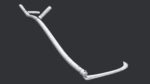 Scythe model wooden stick with long blade