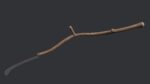 Scythe model wooden stick with long blade