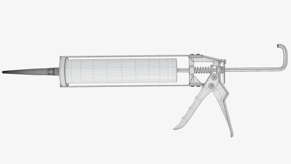 Sealant skeleton gun with cartridge