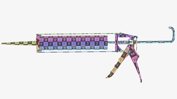 Sealant skeleton gun with cartridge