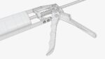Sealant skeleton gun with cartridge