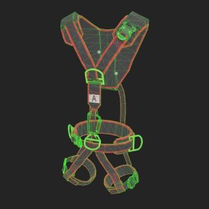 security-harness-3d-model-low-poly-obj-mtl-fbx-dae