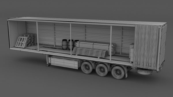 Semi Trailer Open Curtain