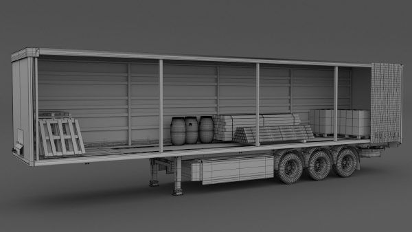 Semi Trailer Open Curtain