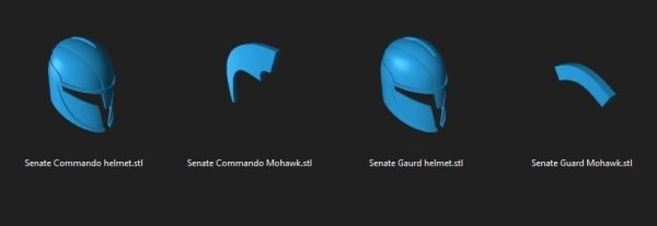 Senate Commander Helmet and Pauldron