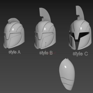 Senate Commander Helmet and Pauldron