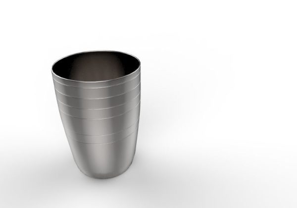 Serving Glass 3d Steel