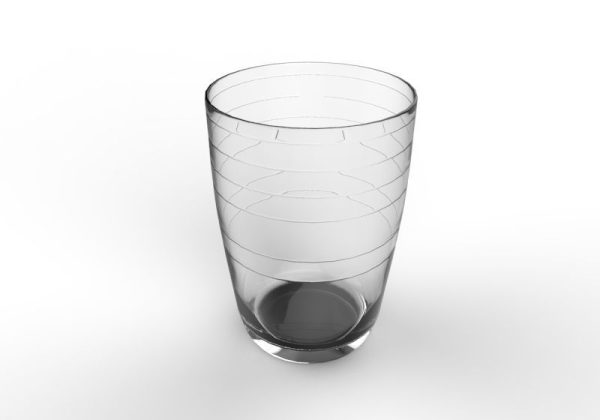 Serving Glass 3d Steel