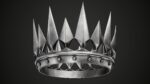 Set of 2 Old Medieval Dark Crown