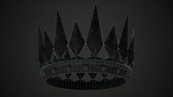 Set of 2 Old Medieval Dark Crown