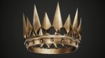 Set of 2 Old Medieval Dark Crown