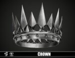 Set of 2 Old Medieval Dark Crown