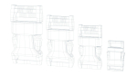 Set of 4 Buckles for Lanyards or similar