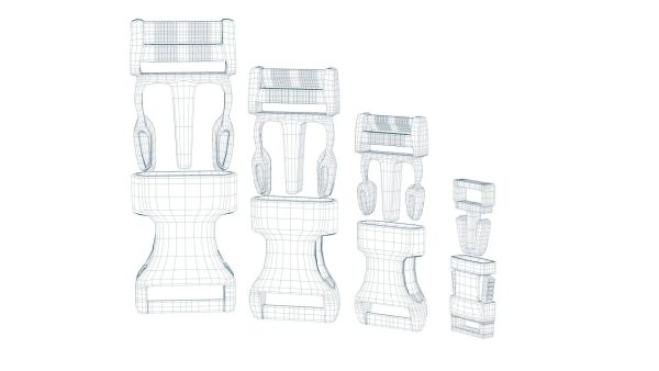 Set of 4 Buckles for Lanyards or similar