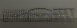 set of forged metal fences