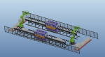 Sheet metal straightening automatic production line