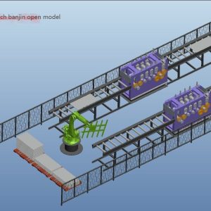 Sheet metal straightening automatic production line