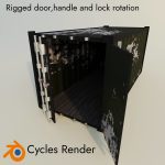 Low Poly Shipping Container - 4 procedural textures