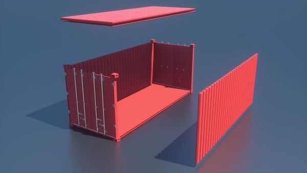Shipping Container industry container BOX 3D Model