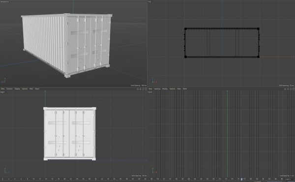 Shipping Container industry container BOX 3D Model