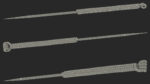 Short Acupuncture Needle Gold