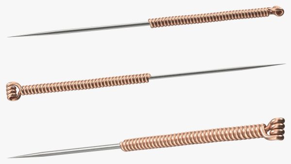 Short Acupuncture Needle Gold