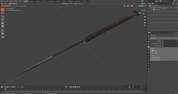 Short Acupuncture Needle Gold