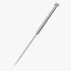Short Acupuncture Needle Silver
