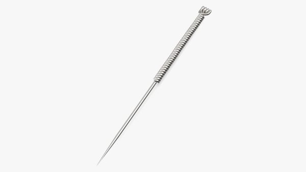 Short Acupuncture Needle Silver